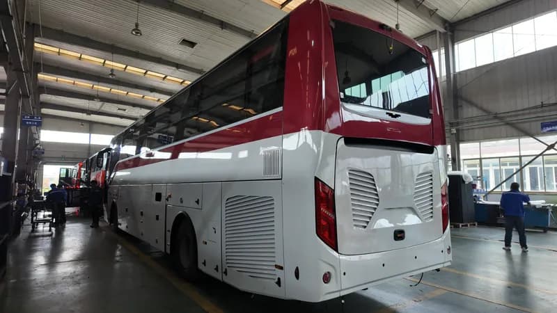 Finished coach rear-left in assembly plant